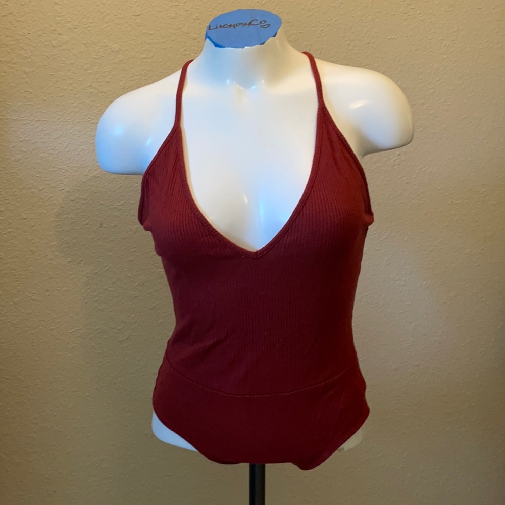 Forever 21 brick red bodysuit